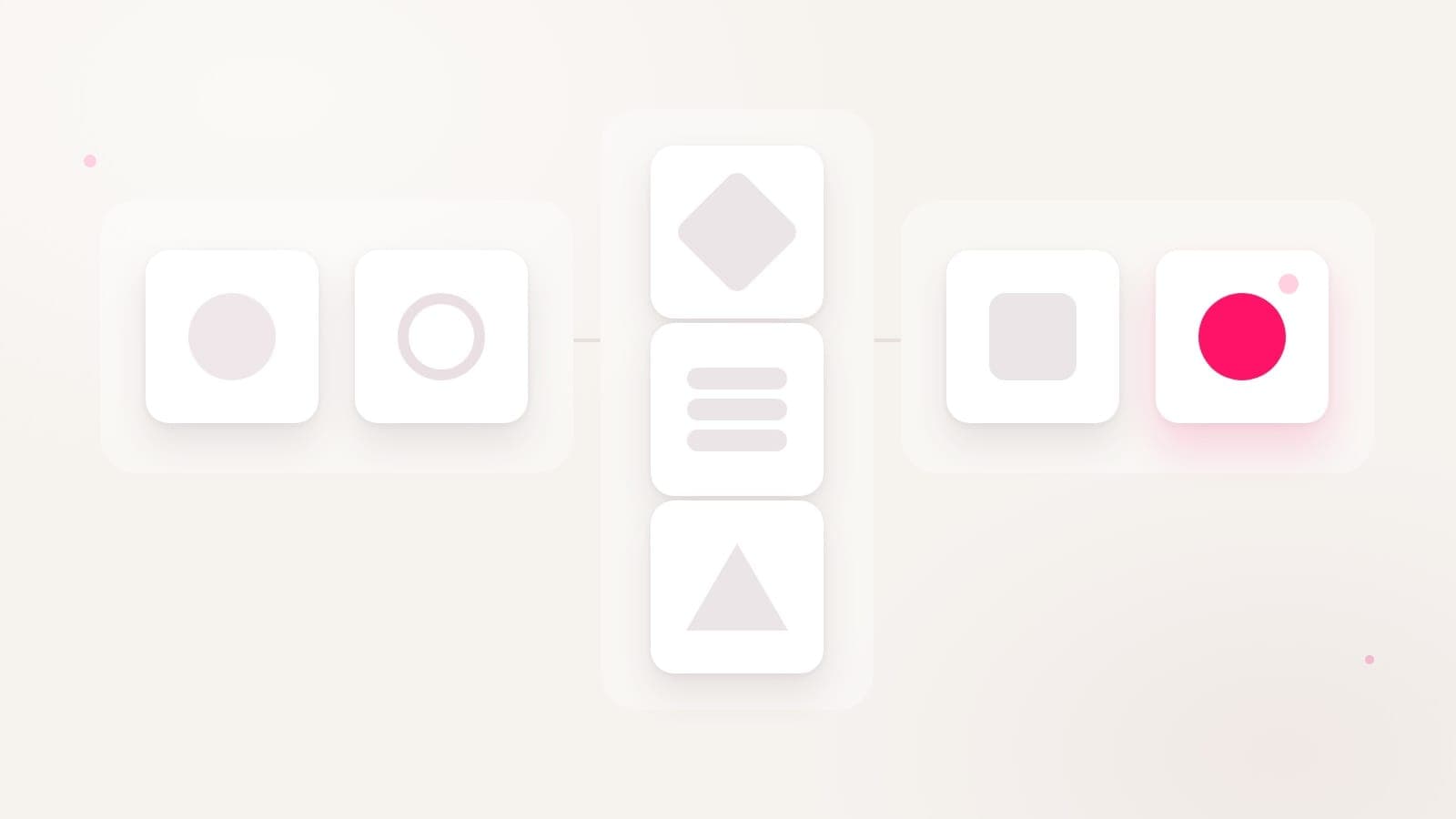 Seven pale tiles arranged in three groups on a light desk, standing for the three kinds of influencer marketing platform an Indian brand can choose from in 2026